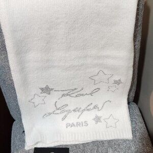 Karl Lagerfeld Paris Woen's Star Stud Detail Scarf NWT